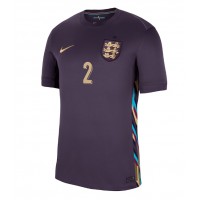 Camisa de Futebol Inglaterra Kyle Walker #2 Equipamento Secundário Europeu 2024 Manga Curta